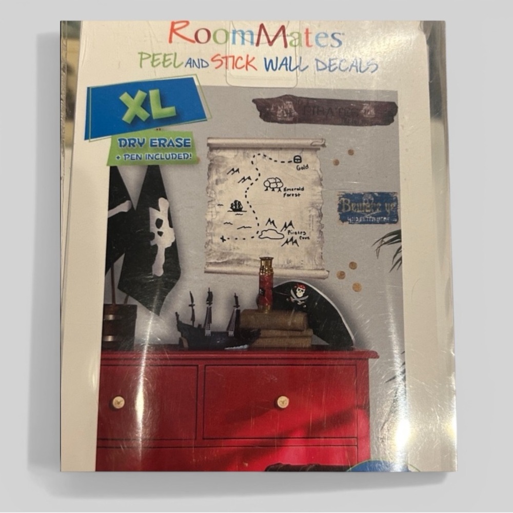 Roommates New peel and stick pirate themed wall decals room decor kids room